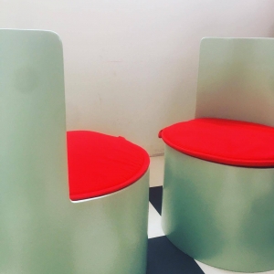 Vintage design Tomotom kinderstoeltjes door Bernard Holdaway